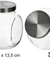 Pack 12 Botes Cristal PRO -Tapa Metal 3 L./ Medidas 19,5x19x13,5cm