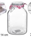 Pack 8 Botes Cristal Hermético-PRO  3 L / Medidas 24x14x14cm
