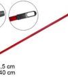 Pack 12 Palos Rojo c/ Adaptador 140cm / Medidas 1.40x3.5x3.5cm