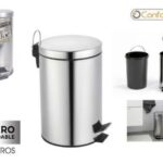 Pack 4Cubos BASURA METAL c/Pedal 12 LT -CONFORTIME