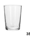 Pack 24 Vasos Cristal  Cónico 350 ml / Medidas 8,5x8,5x9,5 cm