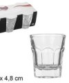 Pack 144 Pack 6 Vasos Chupitos Cristal Casablanca 60 ml / Medidas 5.5x4.8x4.8cm