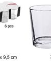 Pack 24 Vasos Cristal Sidra & Bodega PRO 350 ml Reforzados / Medidas 8,5x8,5x9,5 cm