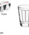 Pack 144 Vasos Chupitos Cristal Casablanca 60 ml / Medidas 5.5x4.8x4.8cm
