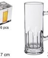 Pack 24 Jarras Cristal Beer & Cerveza  PRO -250 ml / Medidas 7x10x17cm