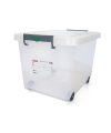 Pack 1 Cubeta Transporte Alimentos c/Ruedas 60L  Araven /Medidas 53x40x38cm