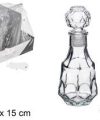 Pack 48 Botellas Cristal LICOR Diamante 120 ml / Medidas  6,5x6,5x15cm