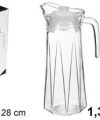 Pack 12 Jarras Cristal PRO- Empire c/ tapa 1,3 litros / Medidas 12x16x28cm