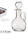 Pack 36  Aceiteras Cristal  PRO - c/ tapón 150ml / Medidas  14,5x7,5x7,5cm