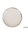 Pack 12 Platos Porcelana Llano Colección Albus Brillo 26cm