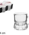 Pack 144 Jarritas Cristal Chupito 28ml / Medidas  5.5x5x4cm
