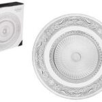 Pack 36 Platos Cristal Phoenix 25 cm / Medidas  25x25x2cm