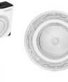 Pack 48 Platos Cristal Phoenix 20 cm / Medidas  20x20x2cm