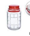 Pack 8 Botes Rosca Cristal PRO / Asa Roja 5 L / Medidas  18x18x28cm
