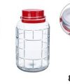 Pack 6 Botes Rosca Cristal PRO / Asa Roja 8 L / Medidas  20x20x34cm
