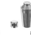 Pack 6 Cocteleras Metal PRO  250 ml / Medidas 16x7.5cm