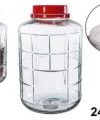Pack 4 Botes Rosca Cristal PRO / Asa Roja 24 L / Medidas  28x28x39cm