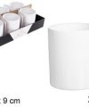 Pack 36 Tazas Mug Cerámica Blanca 350 ml  / Medidas 12x8,5x9x5cm