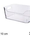 Pack 12 Cestas Organizadoras PRO/ Plástic Transp 3 L Maxi / Medidas 17x23x10cm