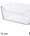 Pack 12 Cestas Organizadoras PRO/ Plástic Transp 5 L Maxi / Medidas 19x27x12cm