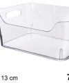 Pack 12 Cestas Organizadoras PRO/ Plástic Transp 7 L Maxi / Medidas 21x30x13cm