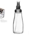 Pack 24 Aceiteras Cristal Milán c/ tapón & Pulverizador 300 ml/ Medidas 20x7x7cm