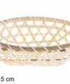 Pack 36 Cestas Bambú Ovalada Calada / Medidas 18x12x5cm