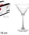 Pack 24 Copas Cristal Cocktail 210 ml / Medidas 11x11x18cm
