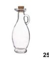Pack 24 Aceiteras Cristal Mod Granada c/tapón Corcho 250 ml