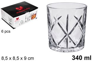 Pack 48 Vasos Cristal  Refresco Mod - Curitiba 340 ml