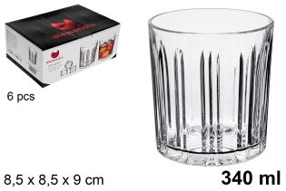 Pack 48 Vasos Cristal  Refresco Mod - Bahia 340 ml